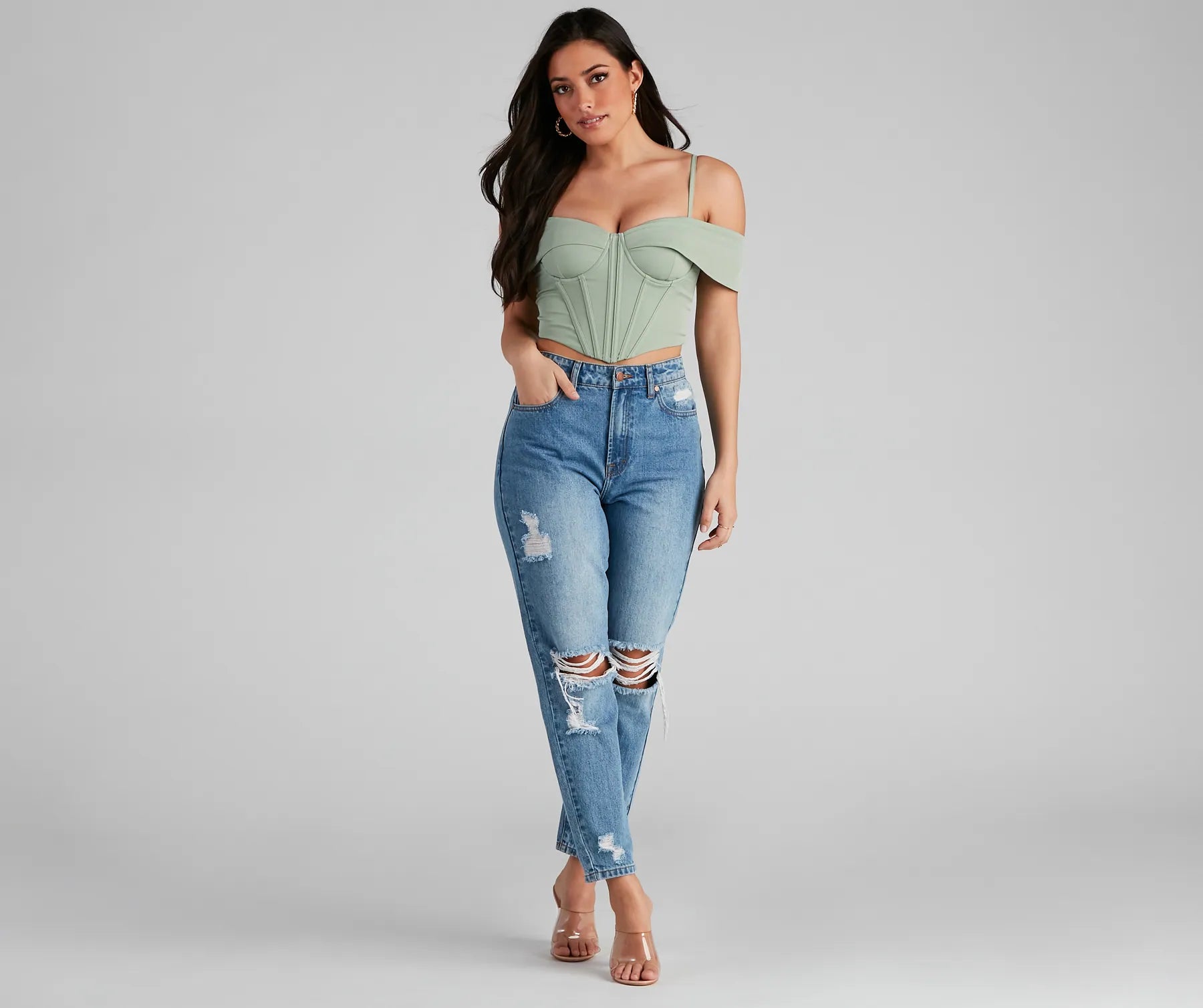 Forever Femme Cold Shoulder Corset - Image 11