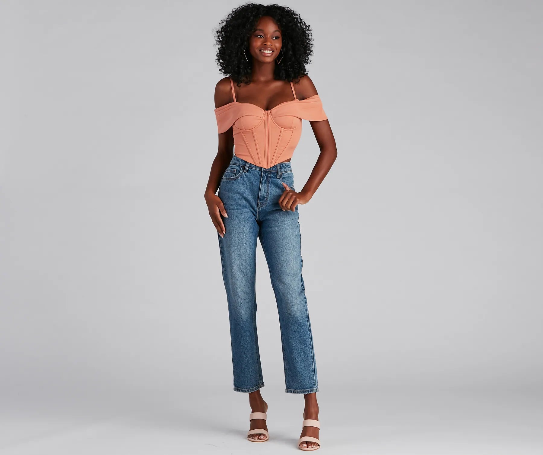 Forever Femme Cold Shoulder Corset - Image 4