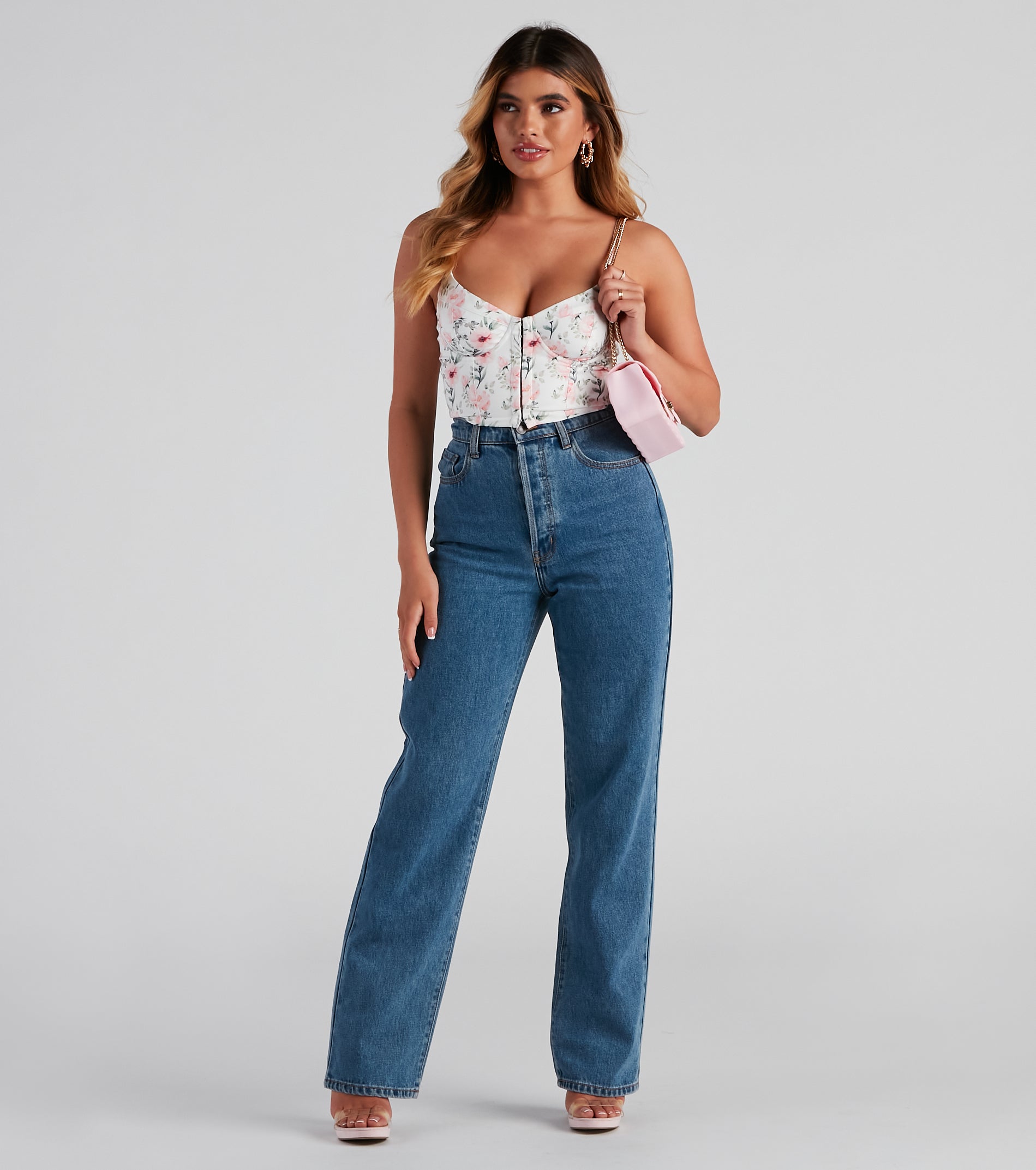 Cue Floral Sweetheart Bustier - Image 2