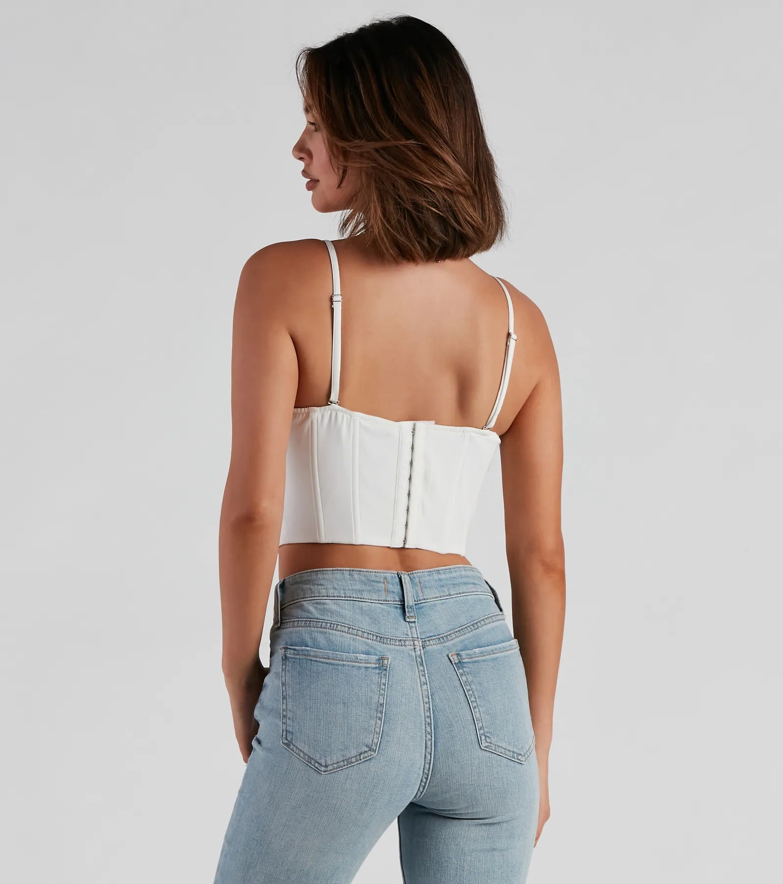 Sultry Deets Lace-Up Corset Top - Image 3