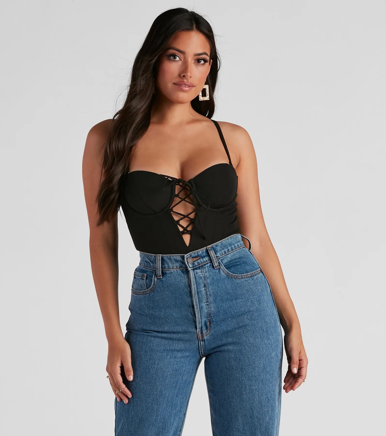 Sultry Deets Lace-Up Corset Top - Image 5