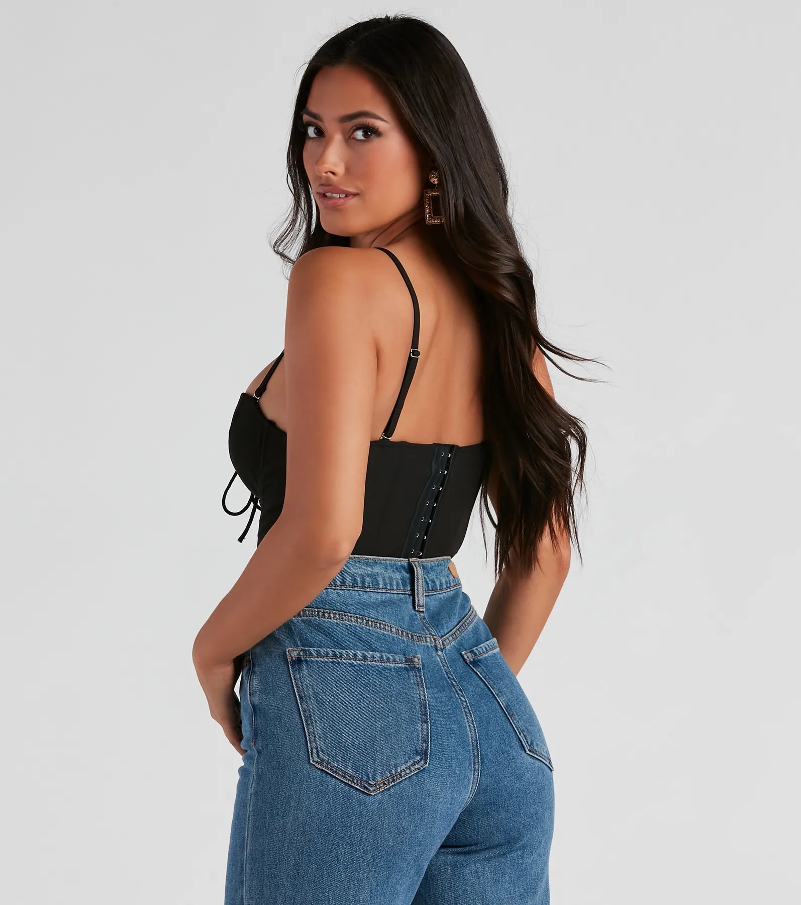 Sultry Deets Lace-Up Corset Top - Image 6