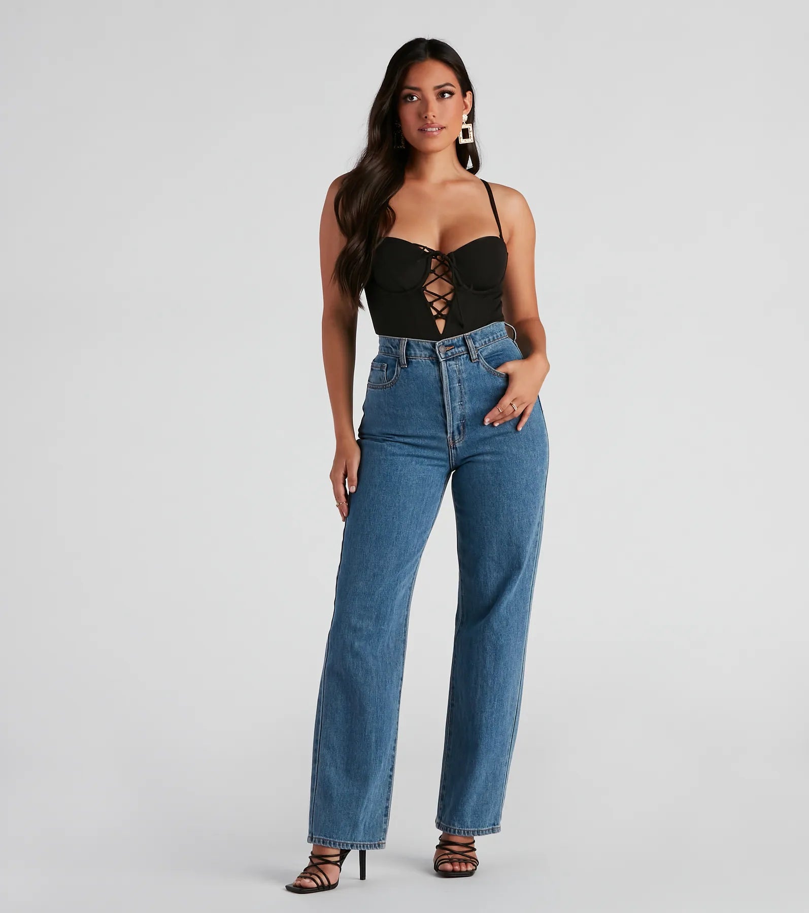 Sultry Deets Lace-Up Corset Top - Image 7