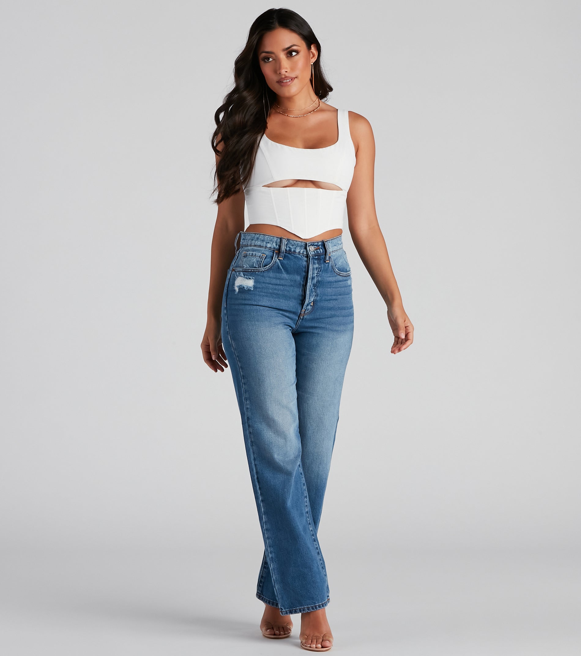 Corset With The Program Crop Top - Image 2