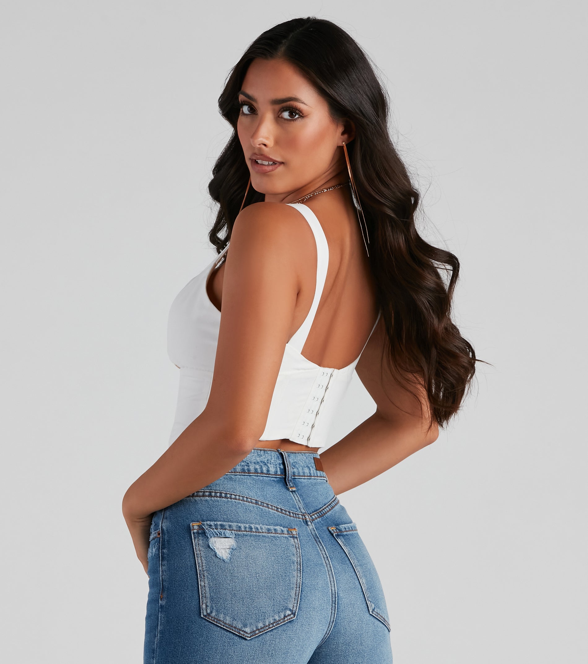 Corset With The Program Crop Top - Image 3