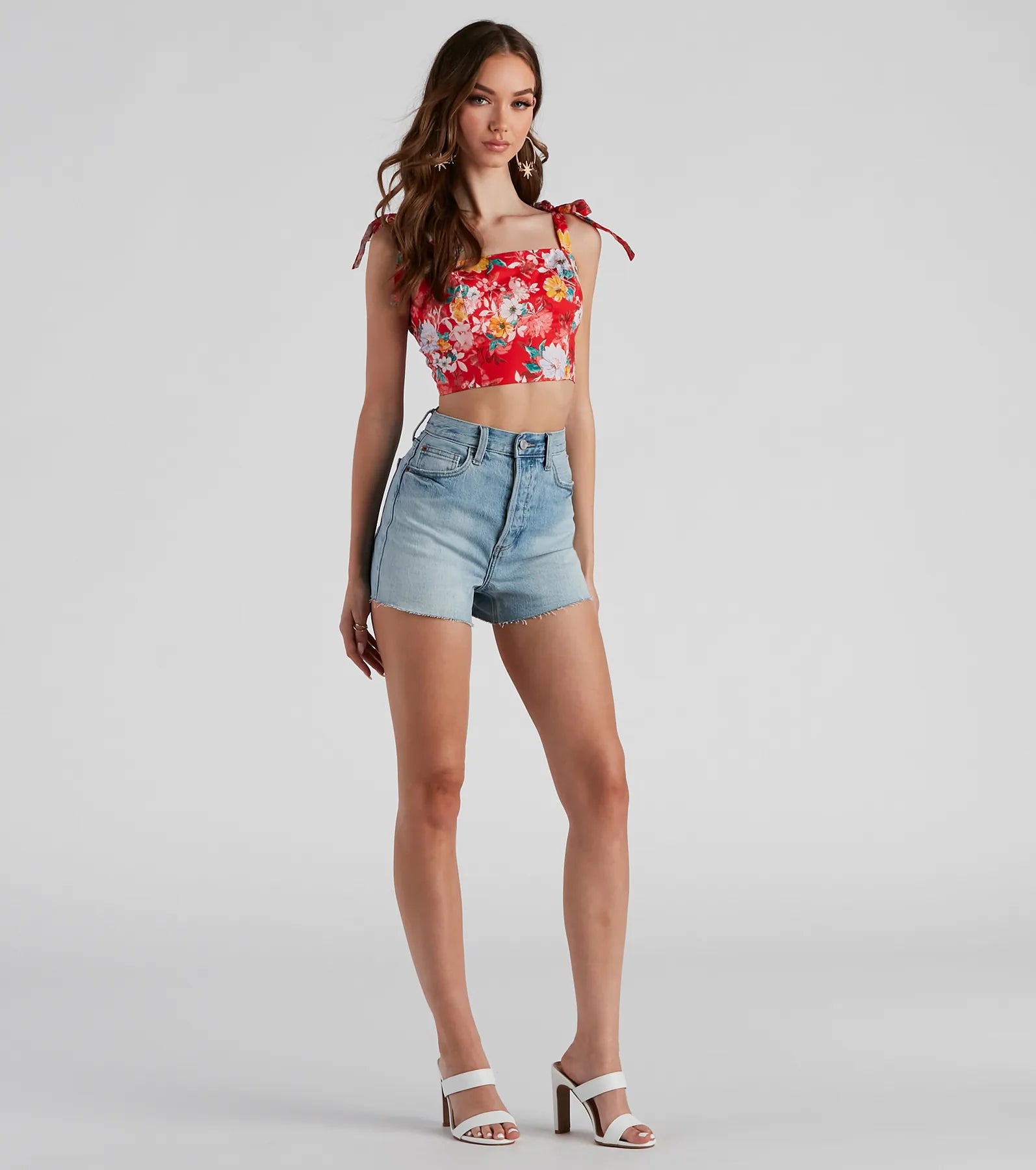 Flower Garden Tie Strap Bustier - Image 3