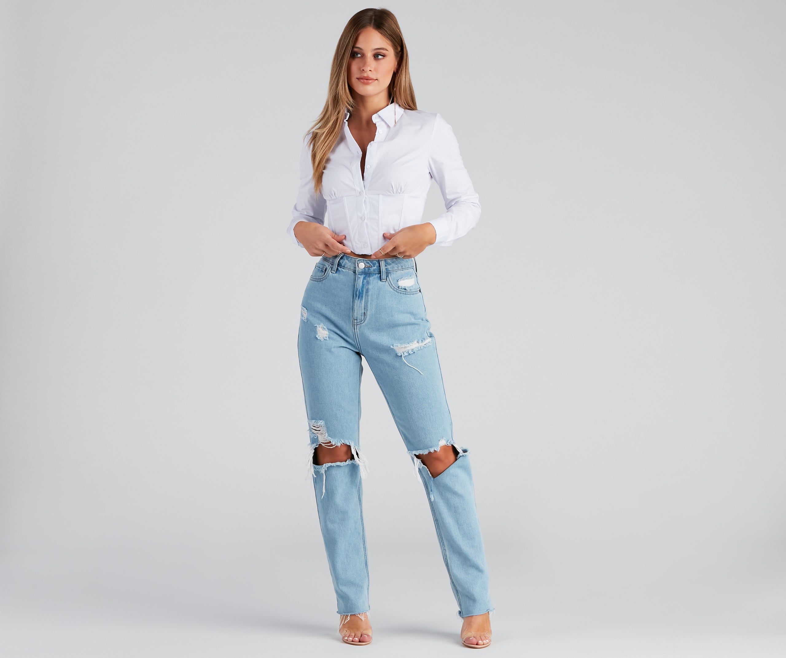 Button Things Up Corset Top - Image 7