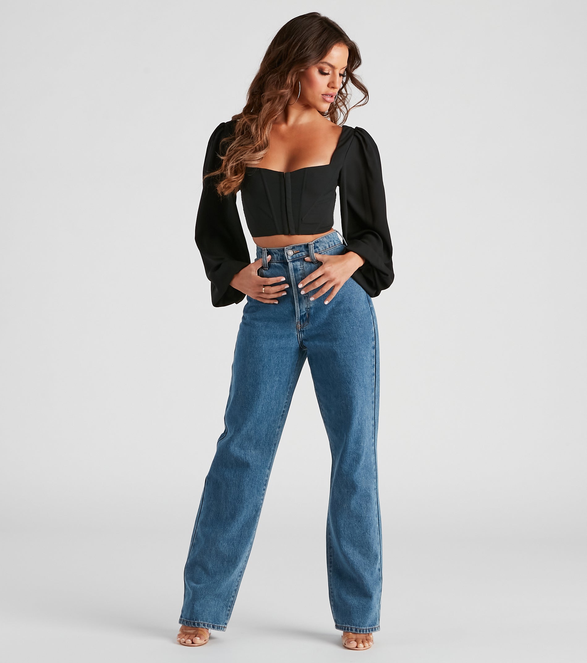 Day Dreams Corset Crepe Top - Image 7