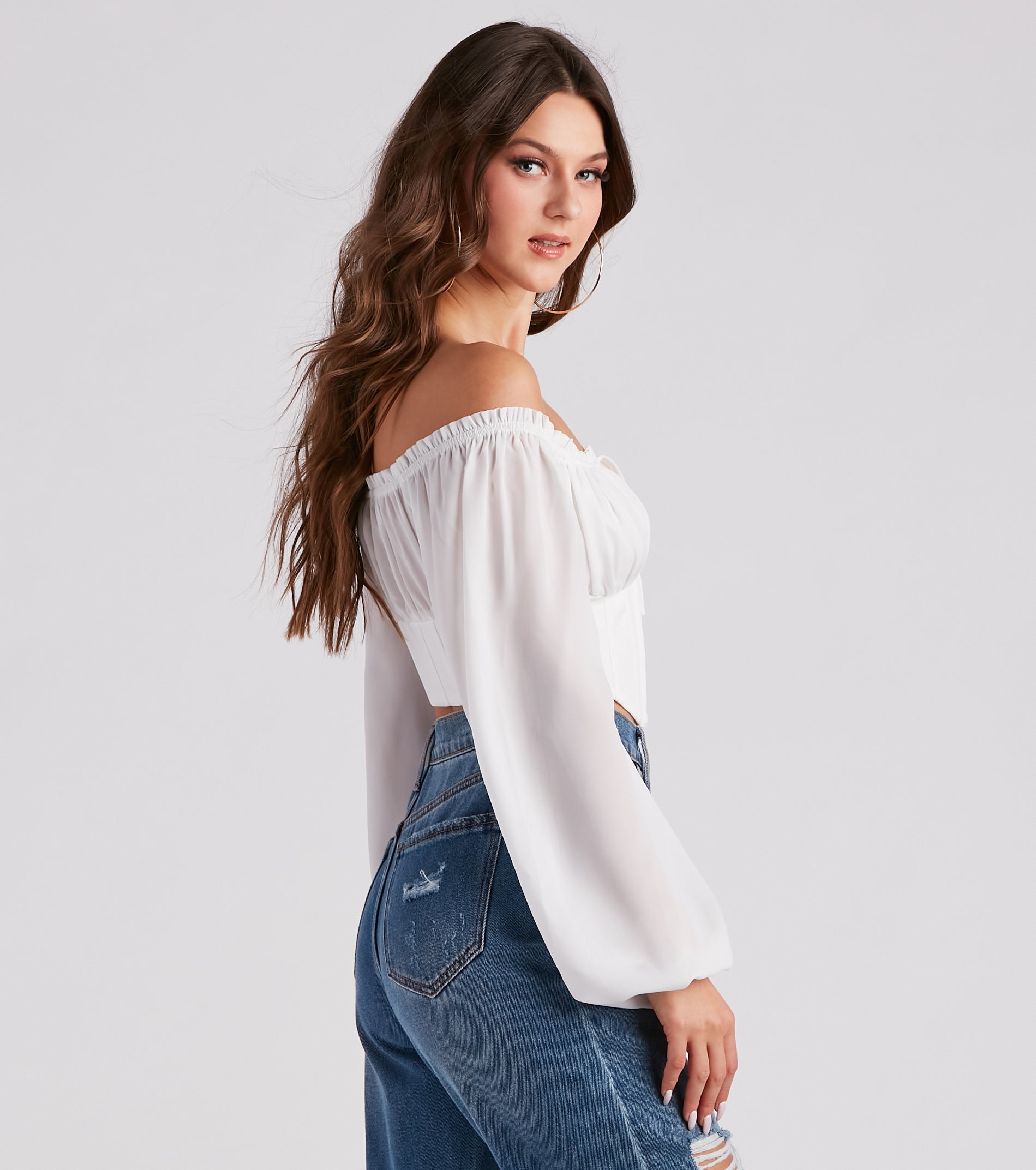 Renaissance Me Tie Front Corset Top - Image 2