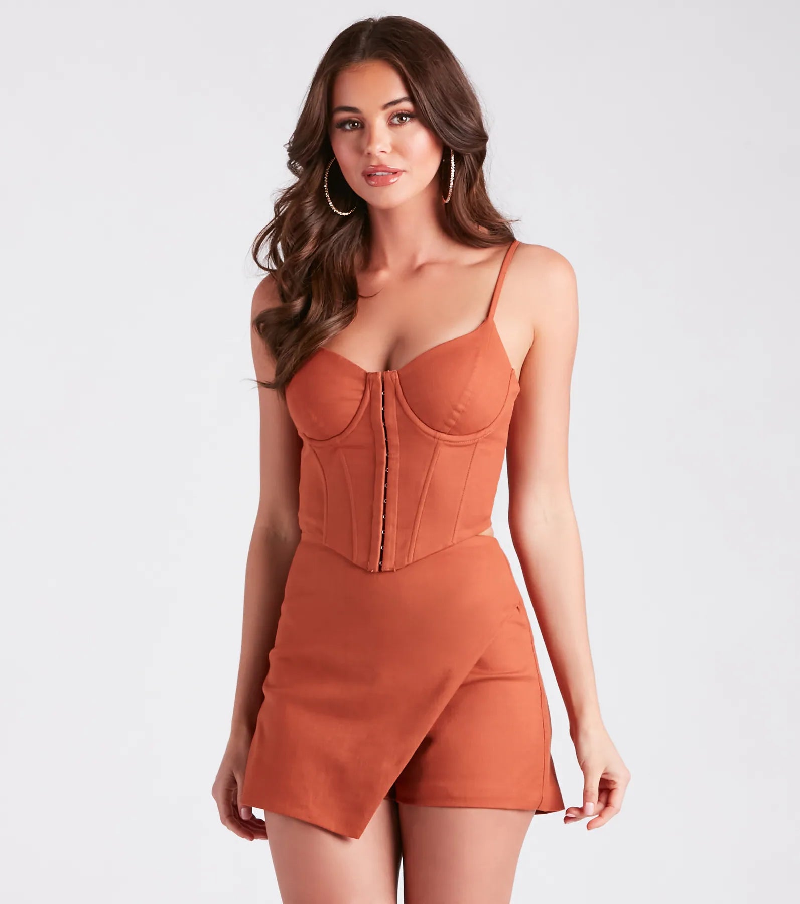 Flirtatious Style Linen Corset Top - Image 9
