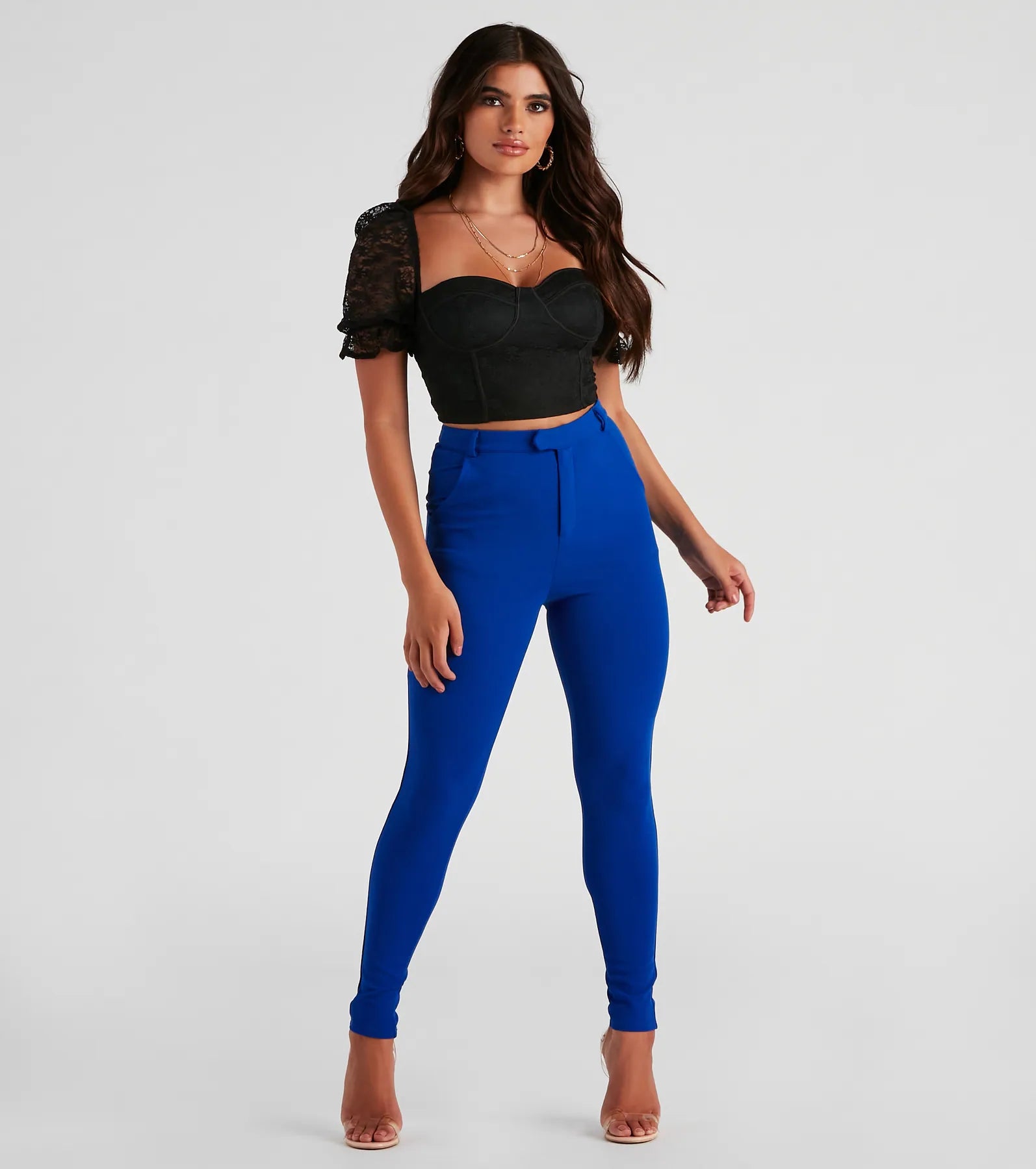 Romance Me Lace Puff Sleeve Bustier - Image 7
