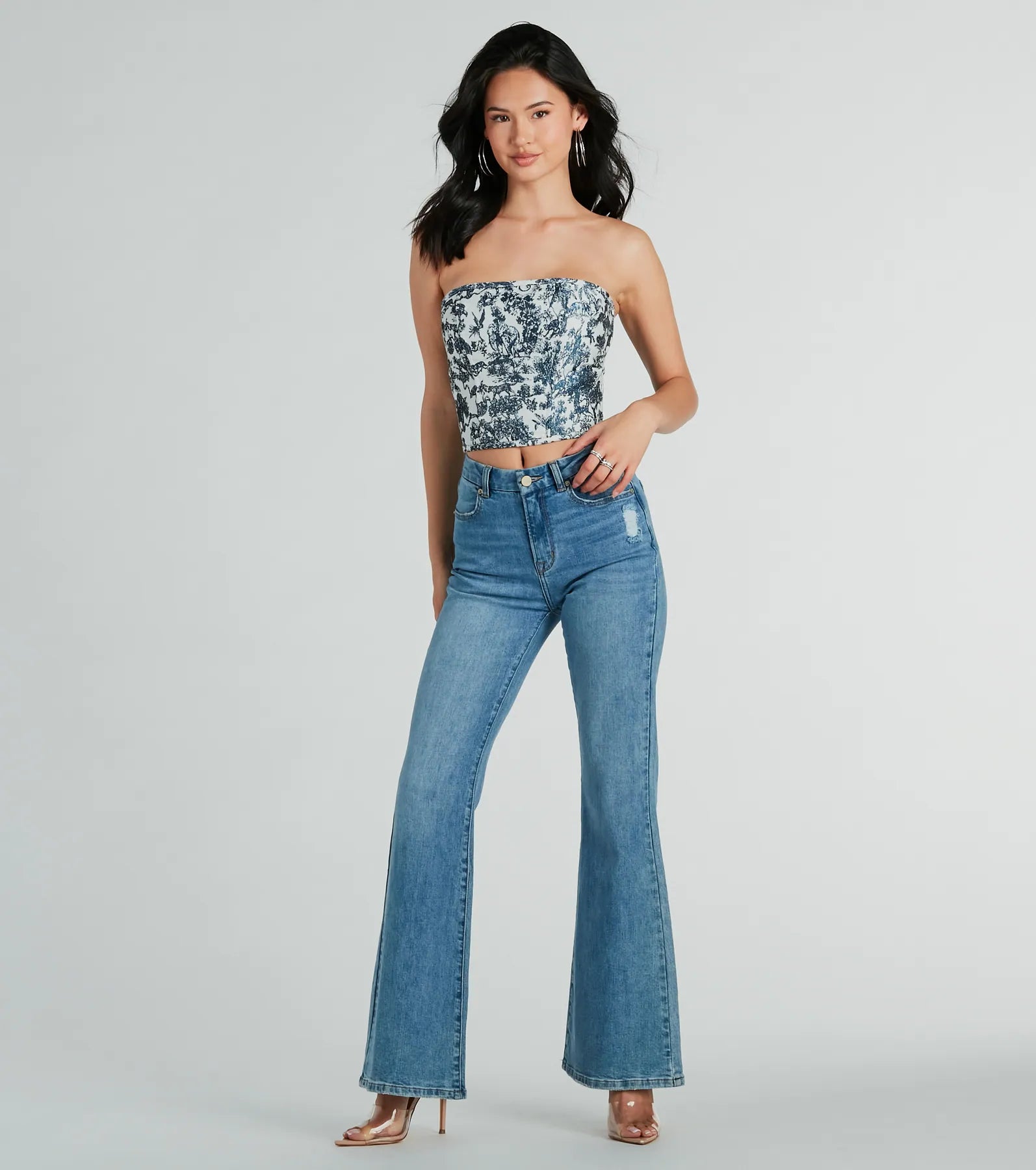 Jungle Cutie Strapless Lace-Up Corset Top - Image 7