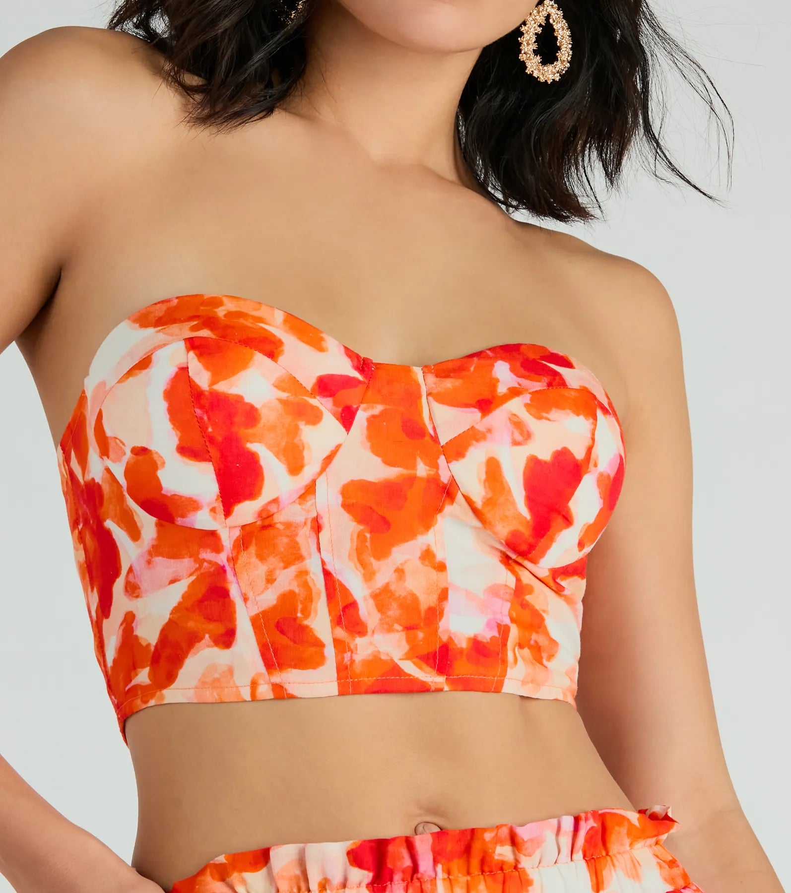 Make Some Noise Strapless Printed Bustier - Image 4