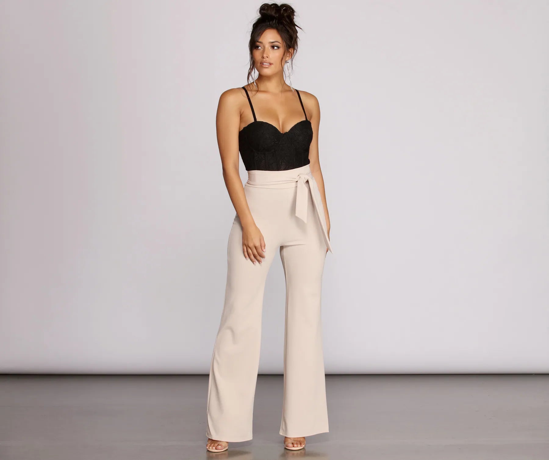 Get Structured Lace Bodysuit - Image 8