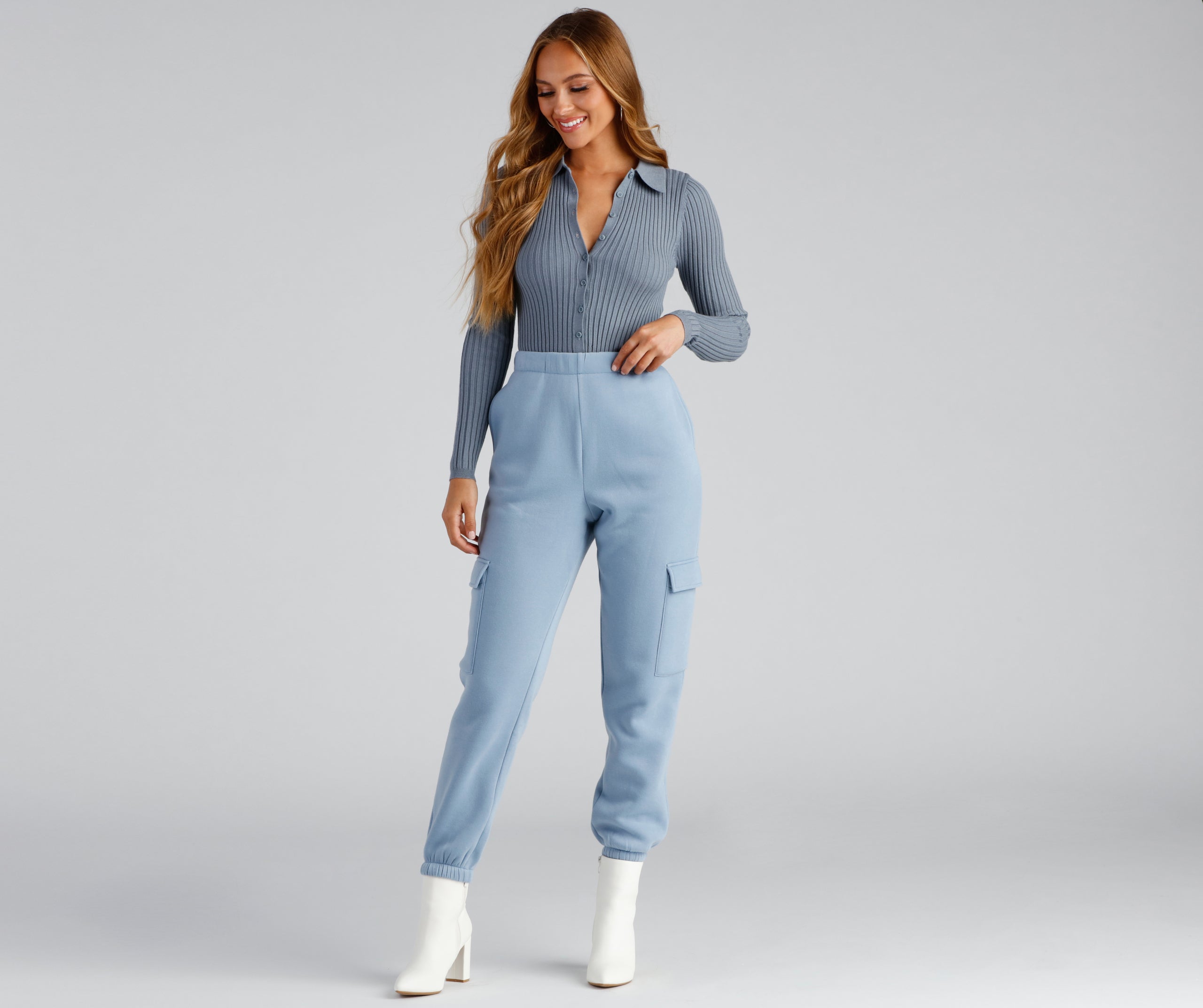 So Posh Ribbed Knit Top - Image 9