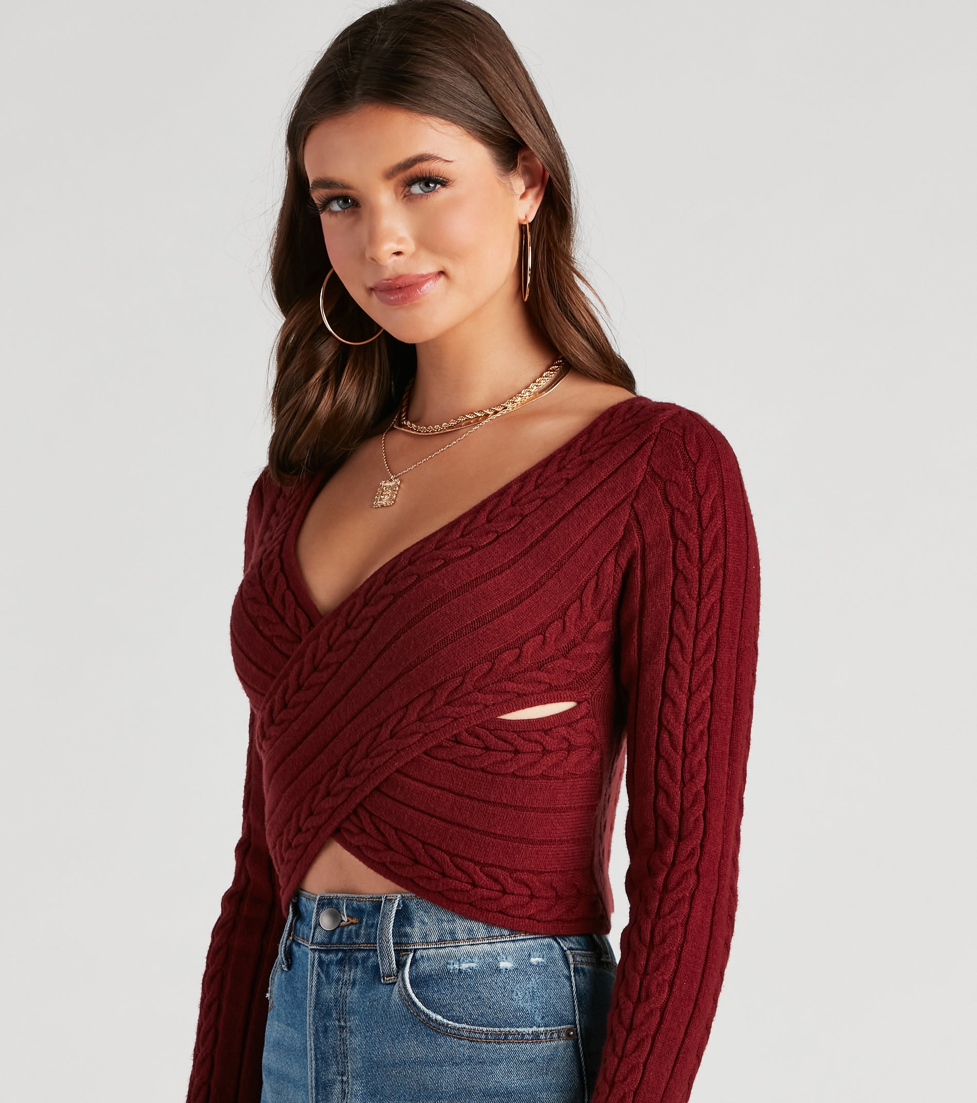 Chill Cutie Cable Knit Sweater - Image 8