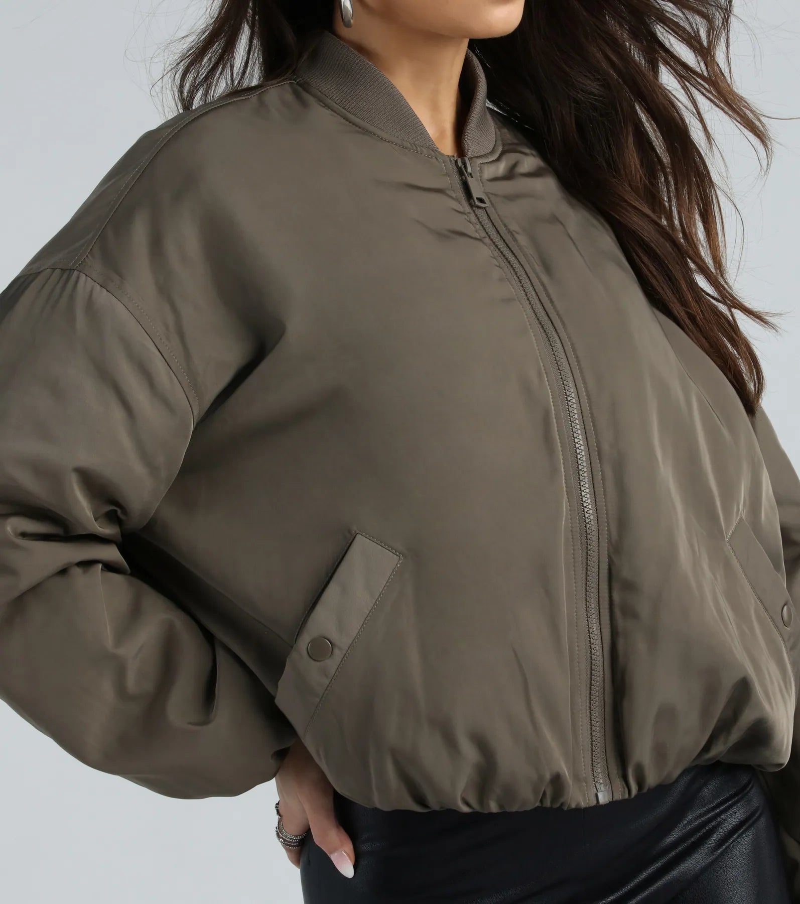 Coolest Vibes Zip-Front Bomber Jacket - Image 3