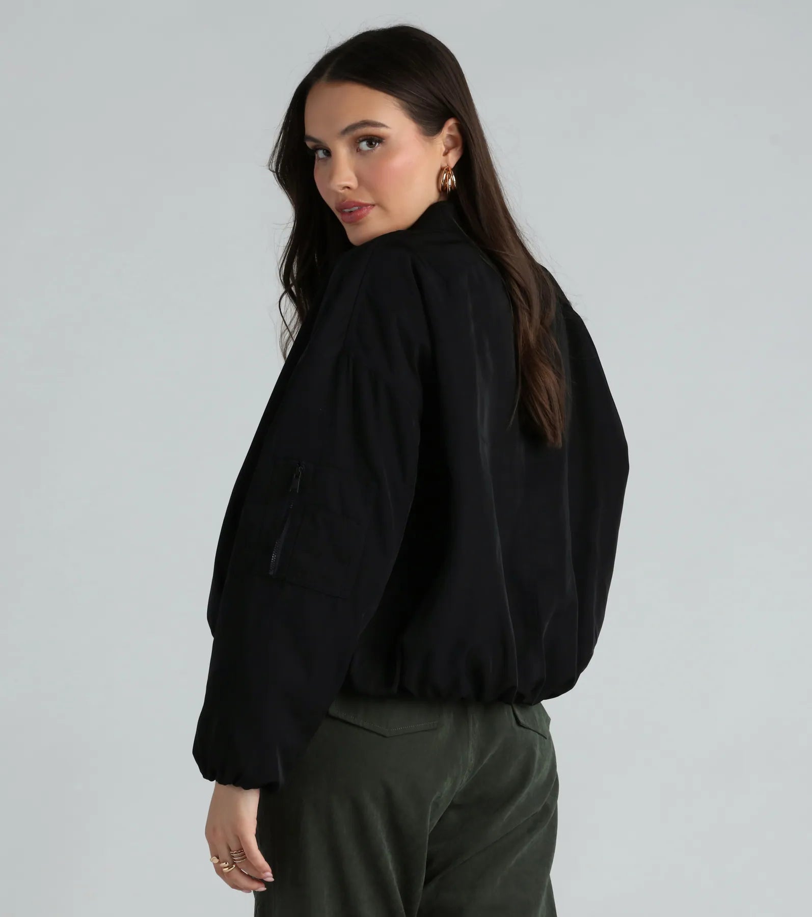 Coolest Vibes Zip-Front Bomber Jacket - Image 6