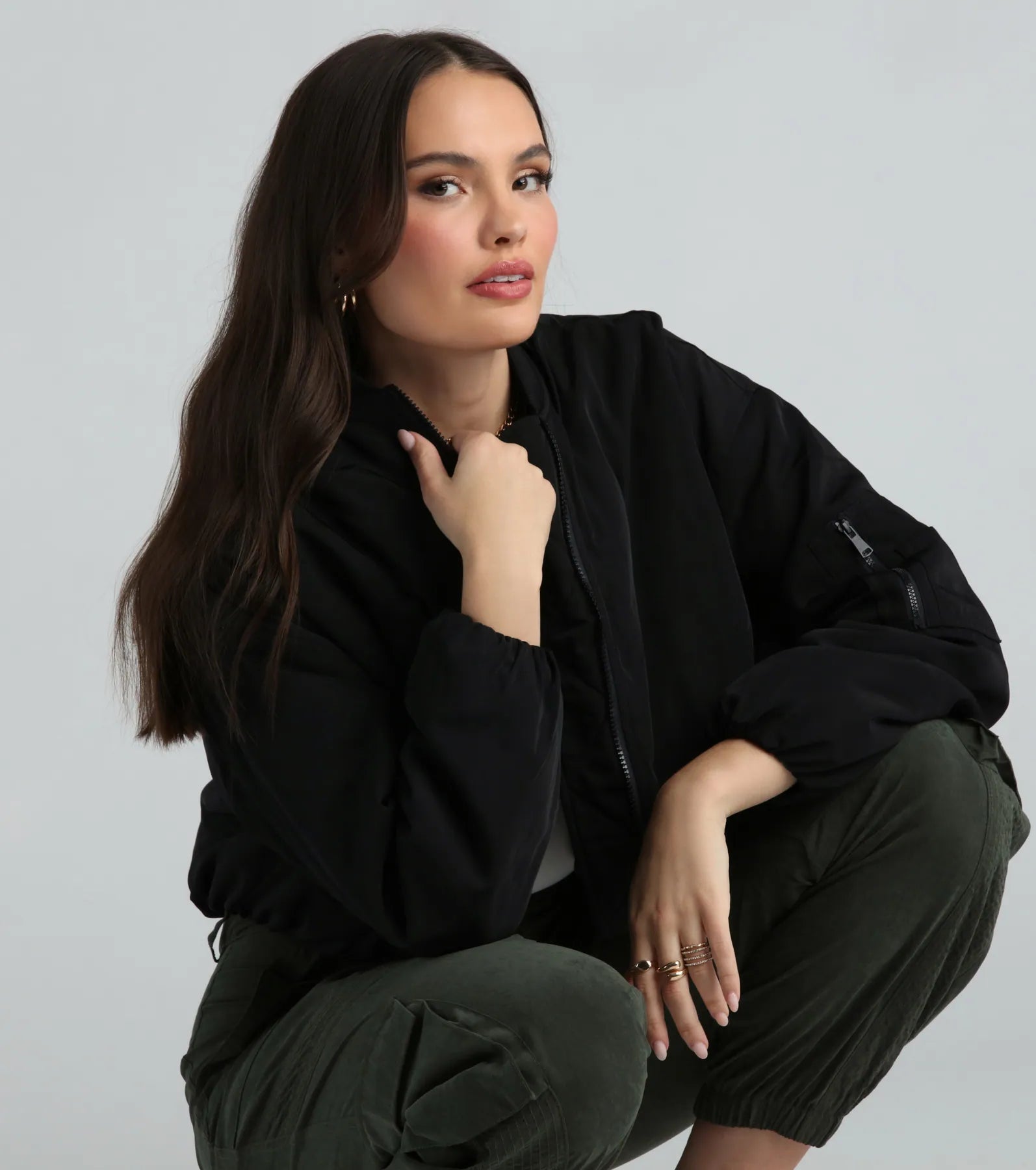 Coolest Vibes Zip-Front Bomber Jacket - Image 7