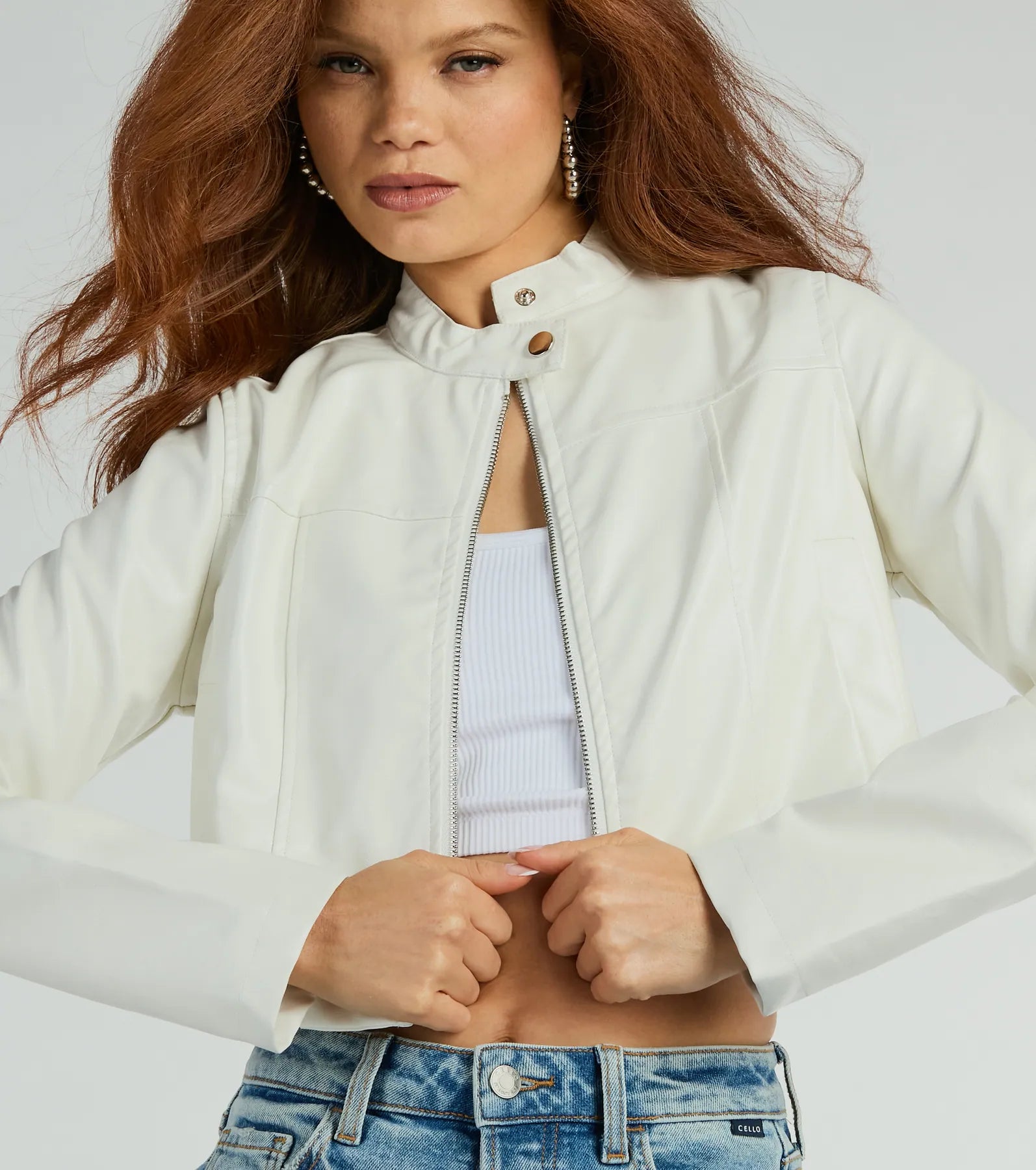 Trendy Rebel Moto Faux Leather Jacket - Image 4