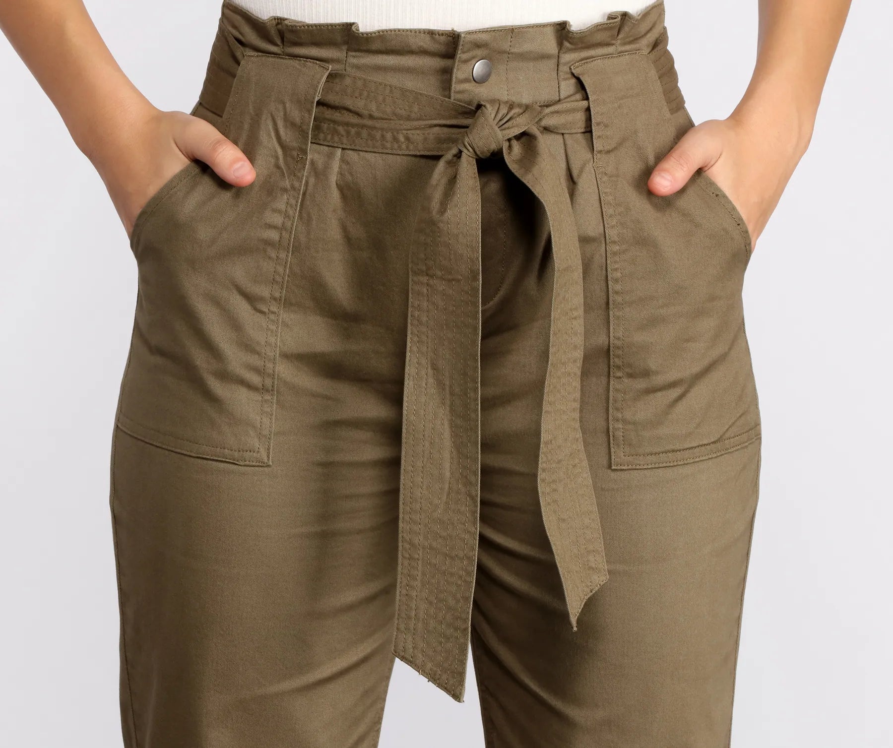 Belted and Chic Paperbag Pants - Image 11