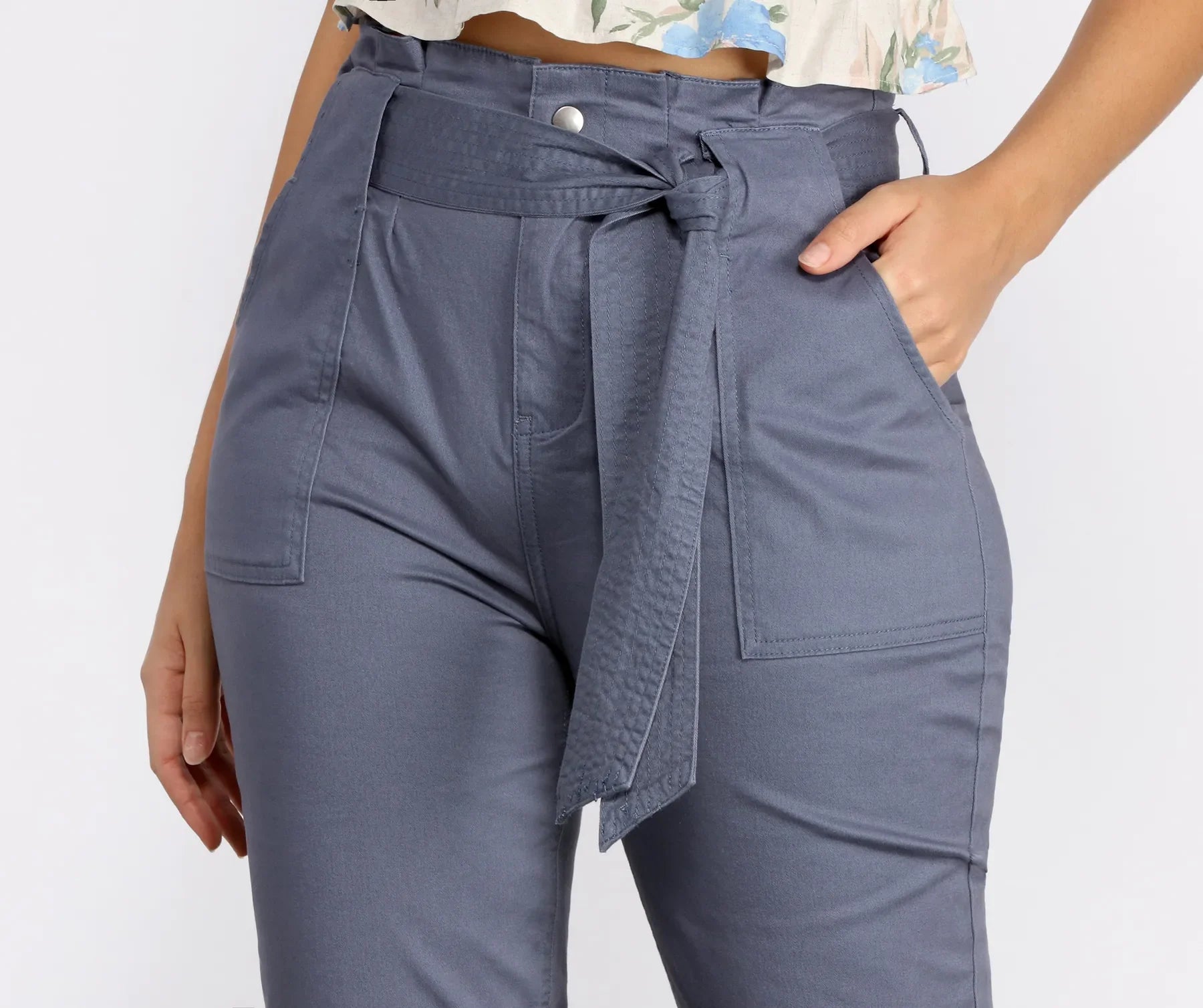 Belted and Chic Paperbag Pants - Image 7