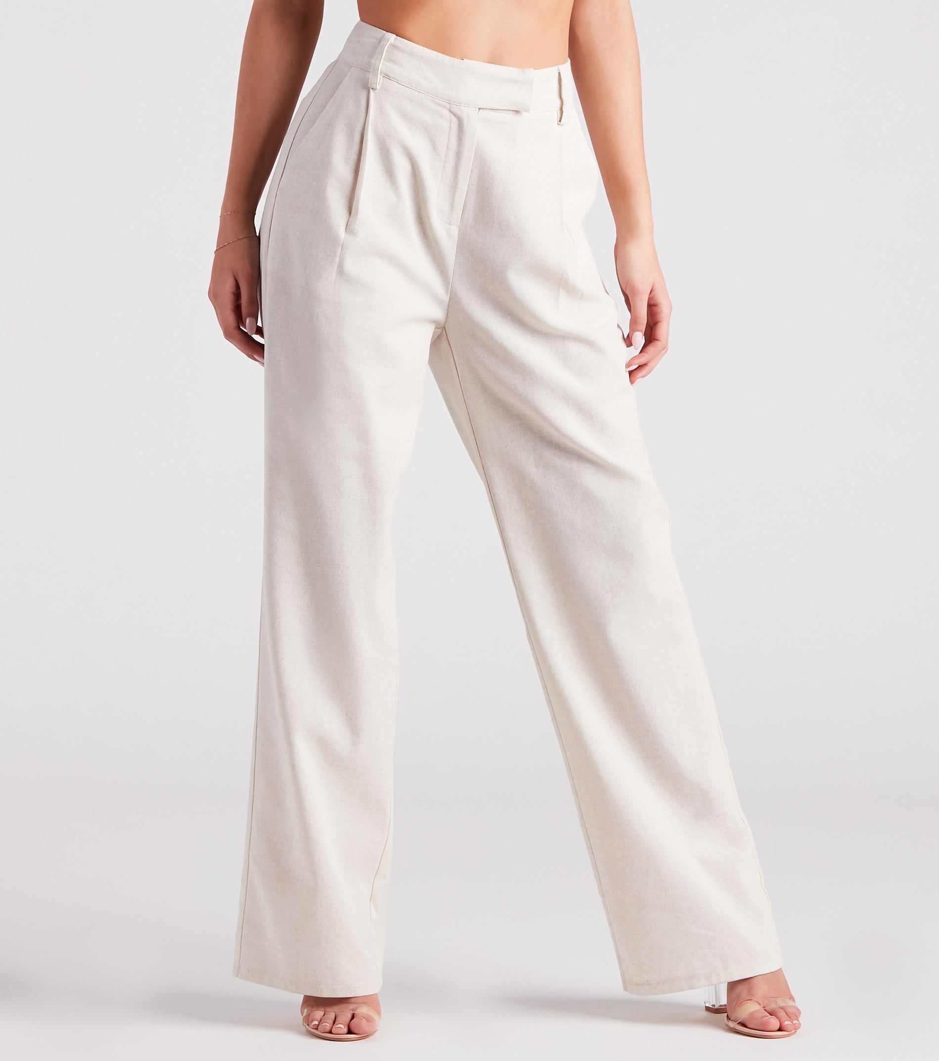 Make The Shift Linen Wide-Leg Trouser Pants - Image 6