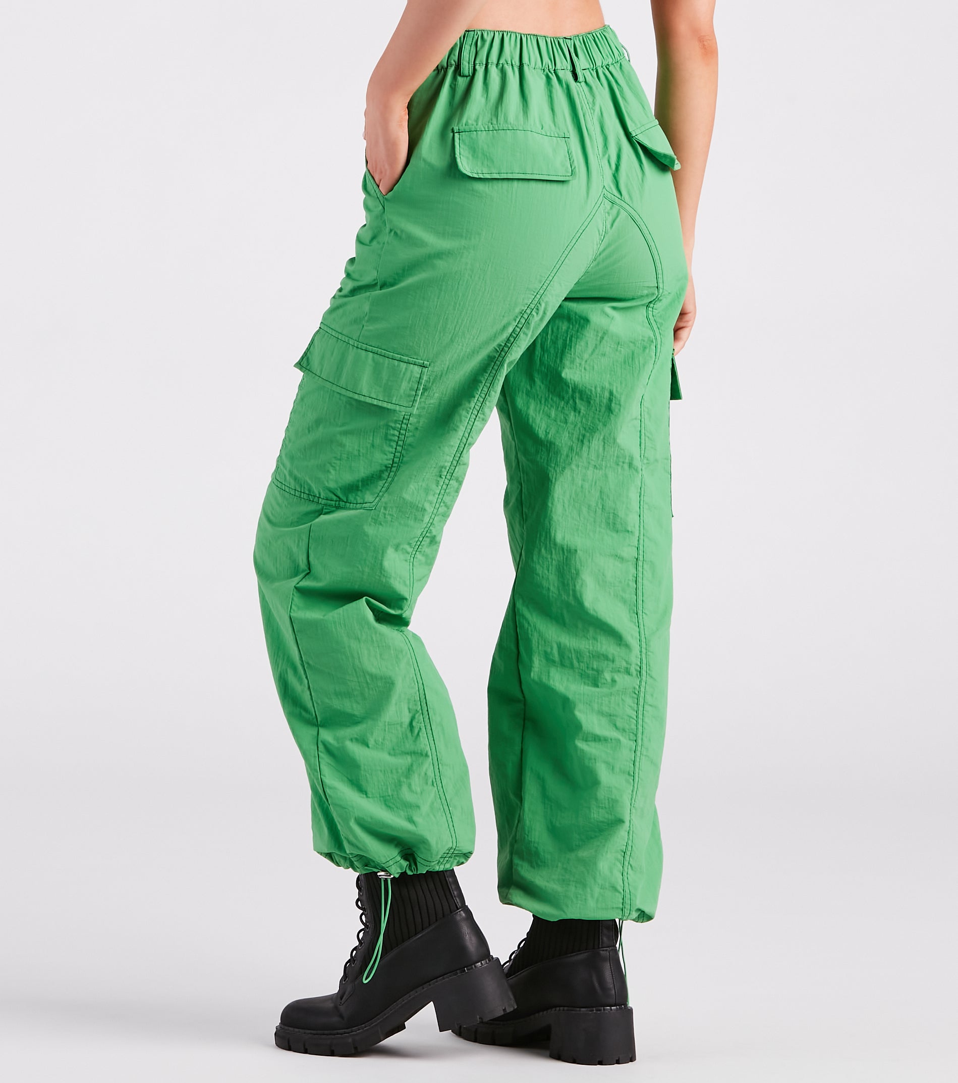 The Bottom Line High-Rise Parachute Cargo Pants - Image 7