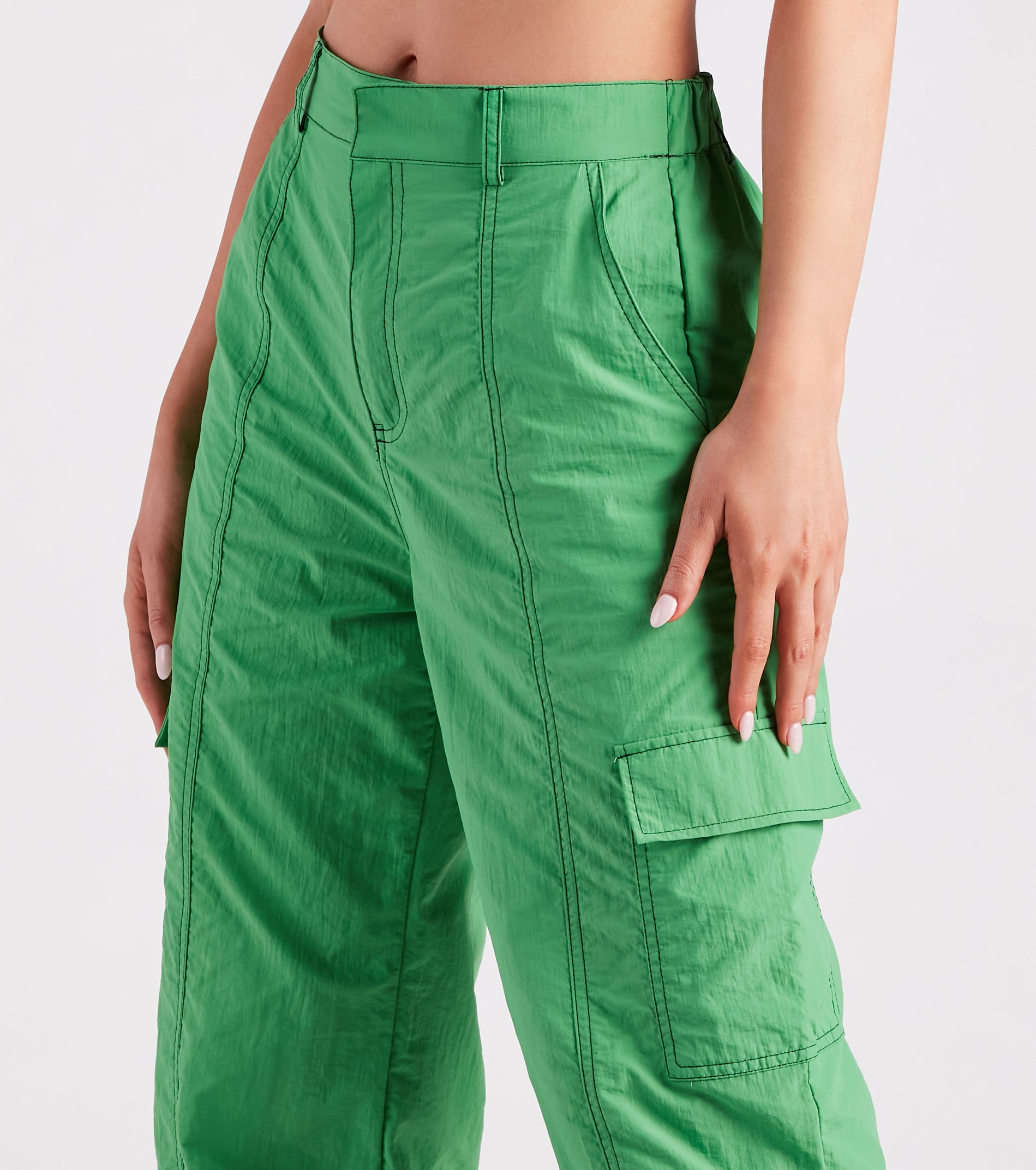 The Bottom Line High-Rise Parachute Cargo Pants - Image 8