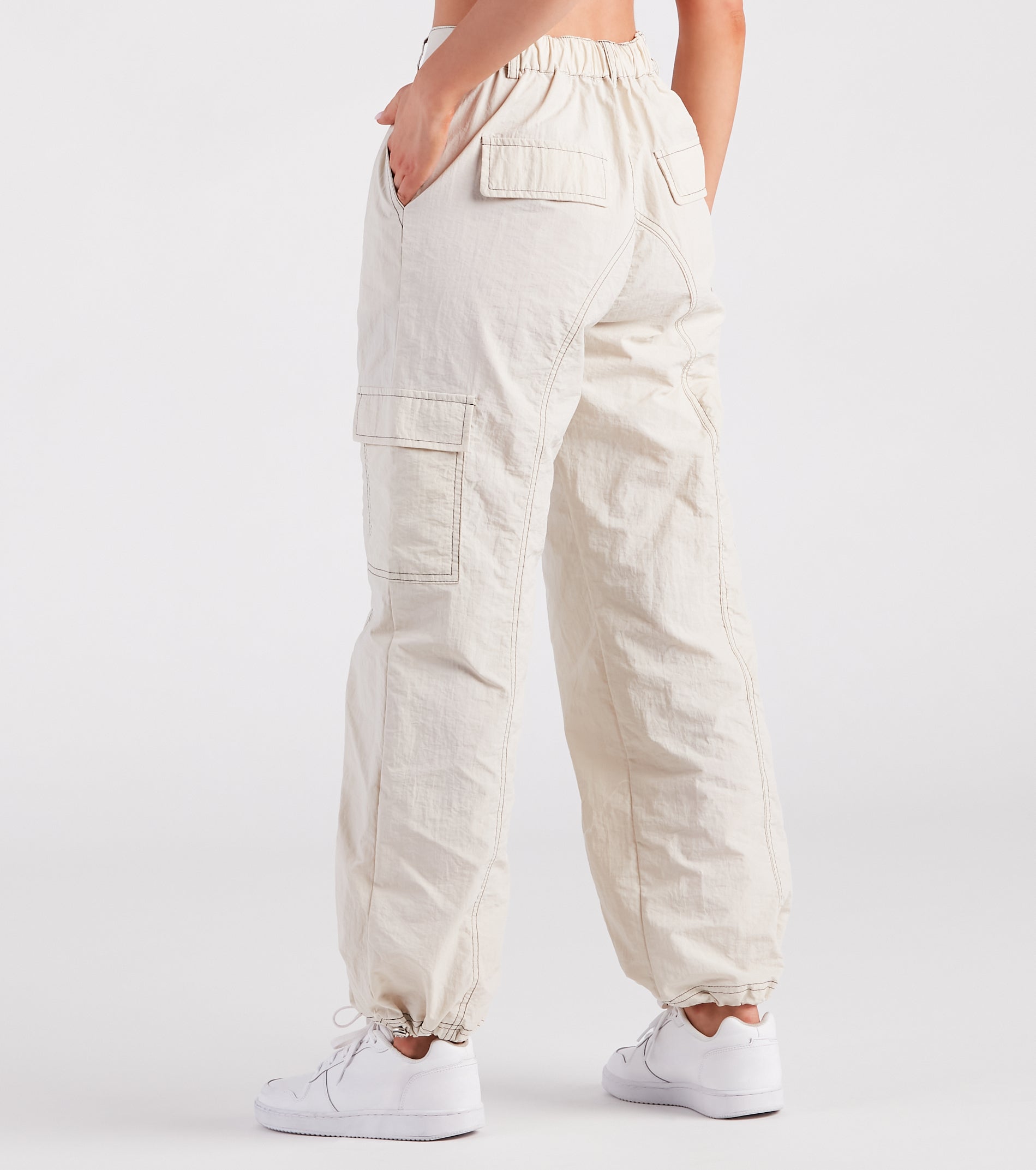 The Bottom Line High-Rise Parachute Cargo Pants - Image 3