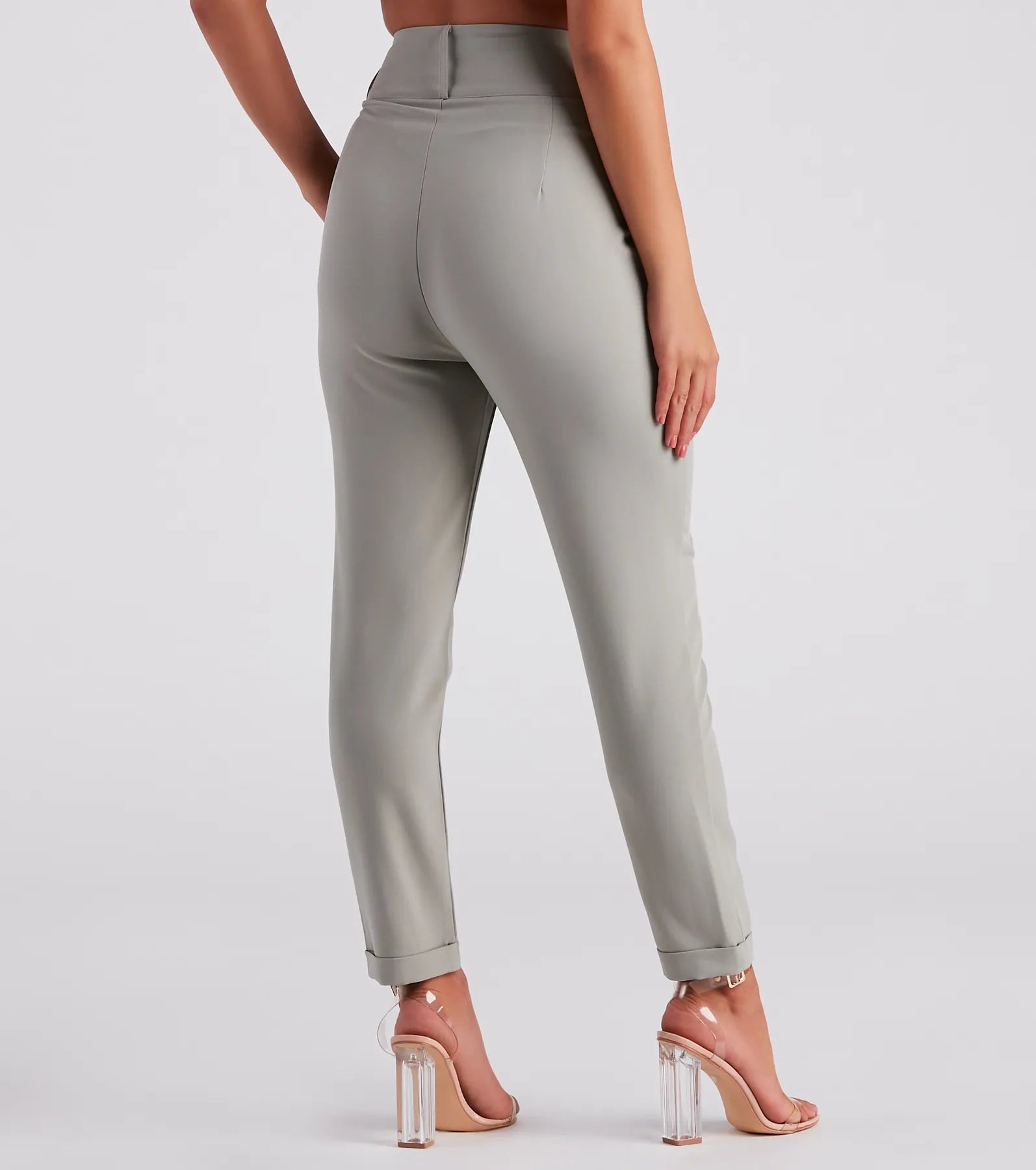 Perfectly Pleated Cuffed Trouser Pants - Image 3