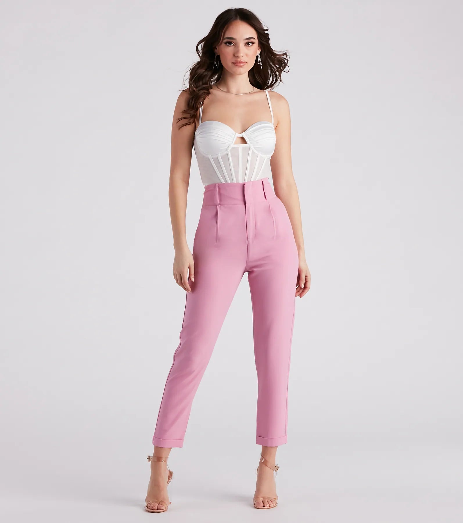 Perfectly Pleated Cuffed Trouser Pants - Image 6