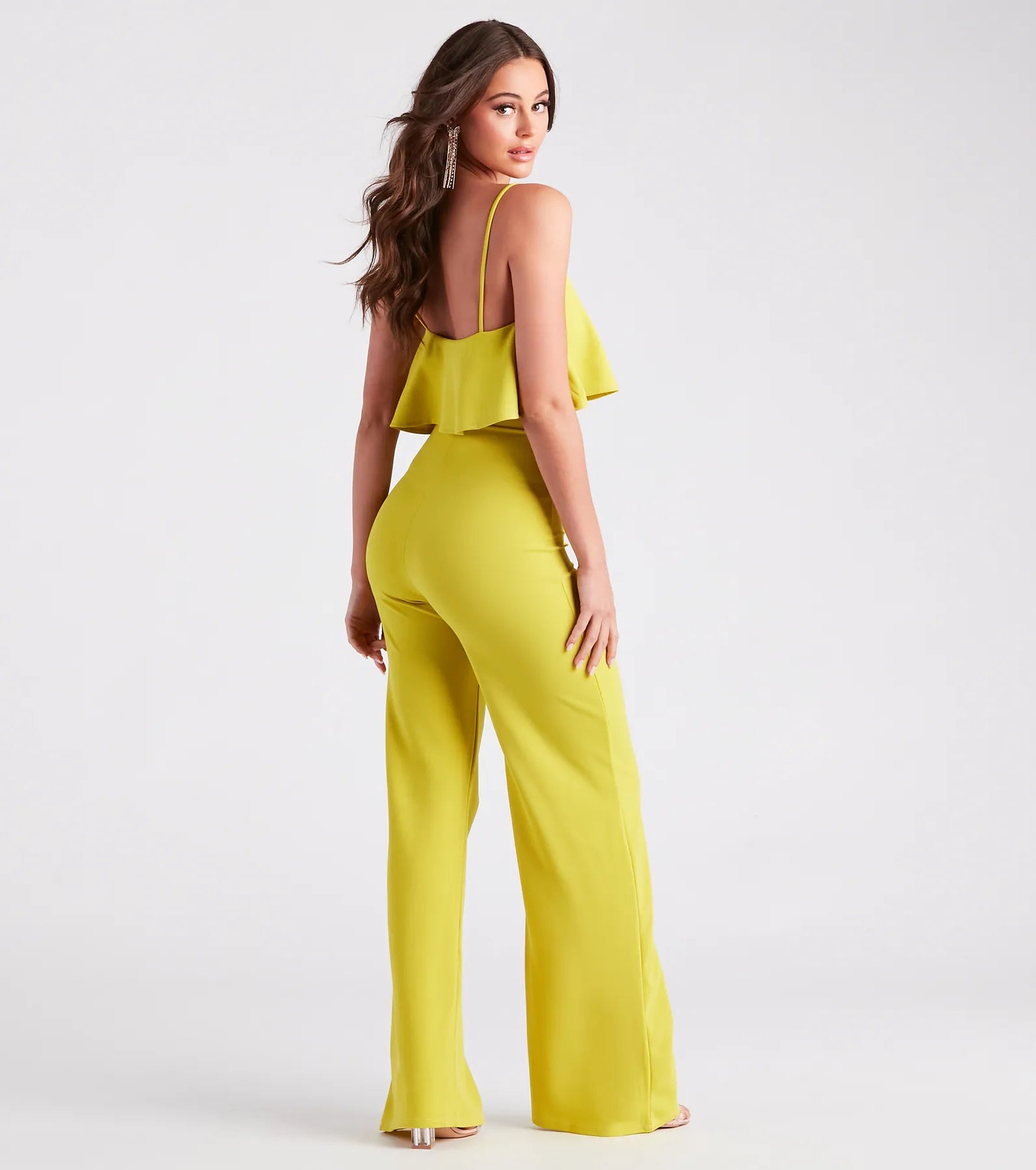 Shake Things Up Ruffled Wide-Leg Jumpsuit - Image 2