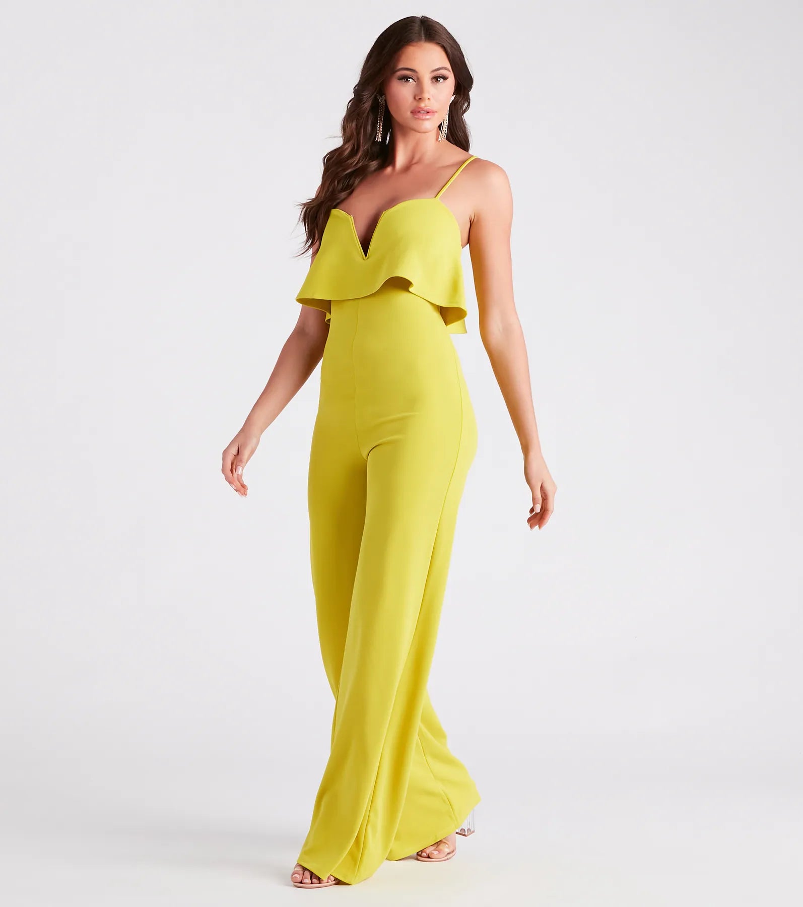 Shake Things Up Ruffled Wide-Leg Jumpsuit - Image 3
