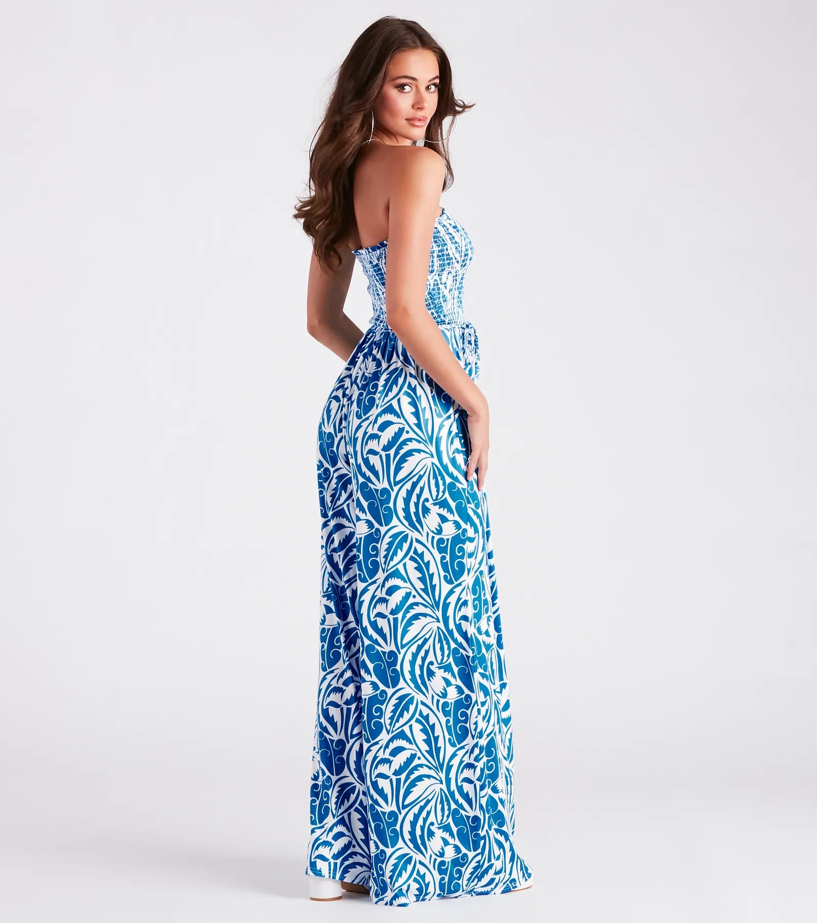 Dreamy Island Vibes Floral Strapless Jumpsuit - Image 2