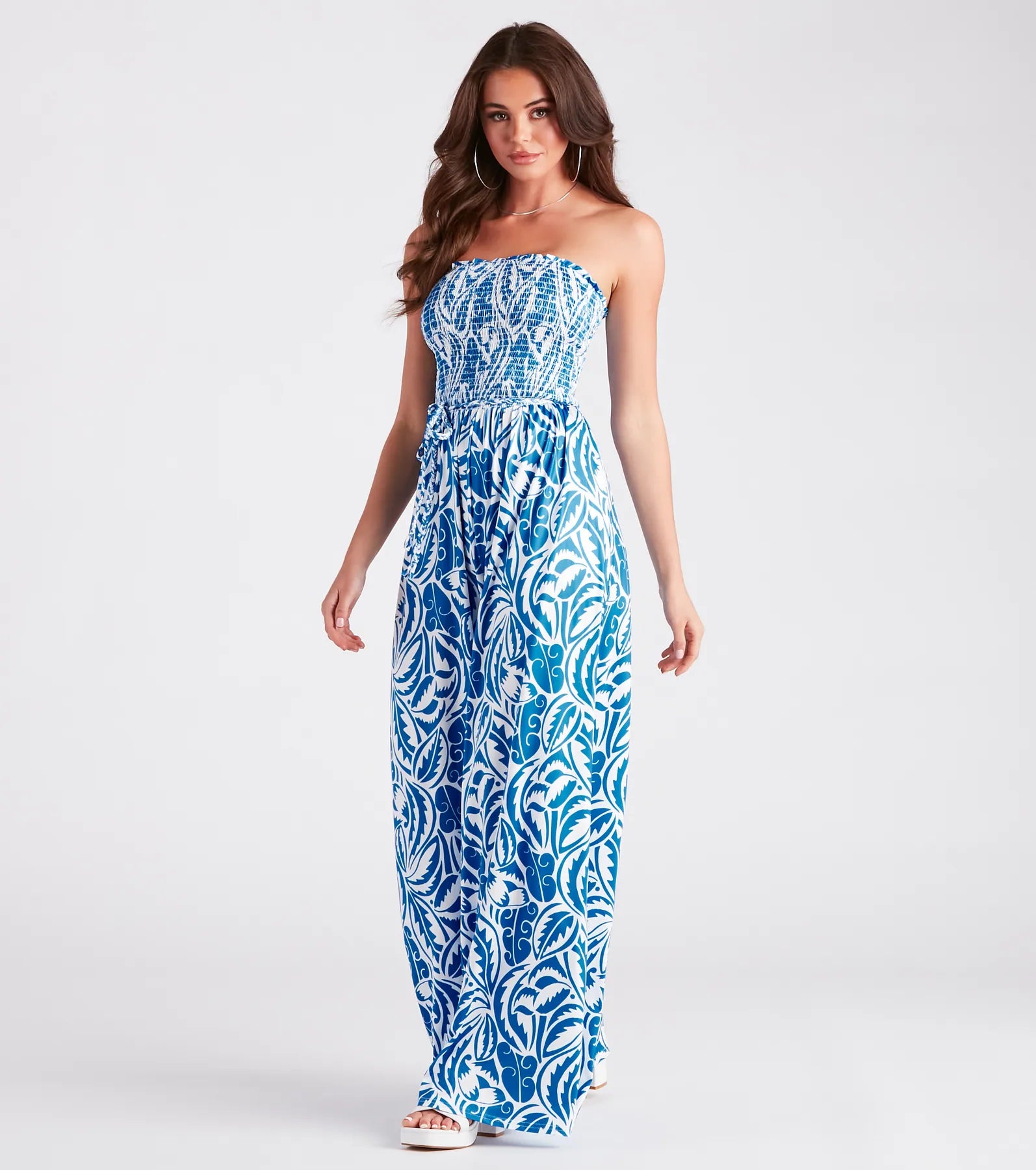 Dreamy Island Vibes Floral Strapless Jumpsuit - Image 3