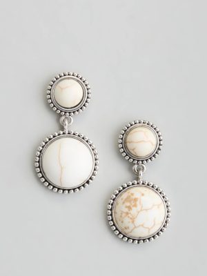 Naturally Cute Stone Drop Earrings