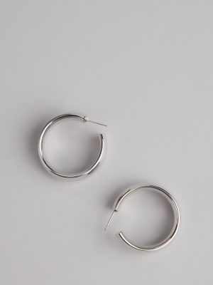 Polished Shine Hoop Earrings