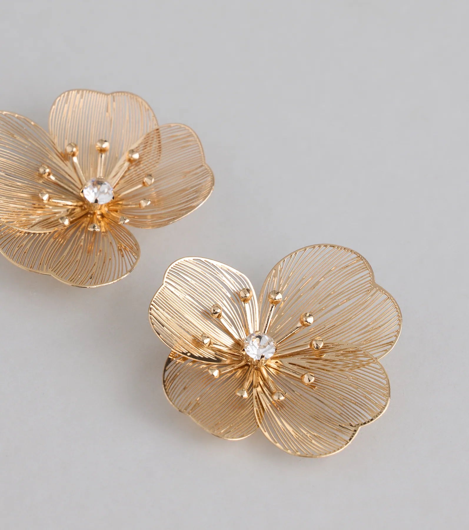 Floral Crush Flower Stud Earrings - Image 2