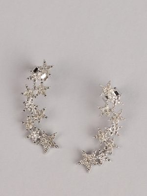 Shooting Star Rhinestone Ear Cuff