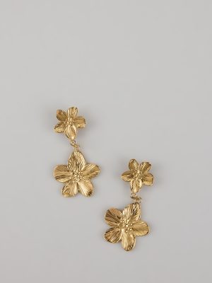 Petal Glow Flower Drop Earrings
