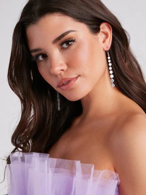 Effortless Glamour Cubic Zirconia Duster Earrings