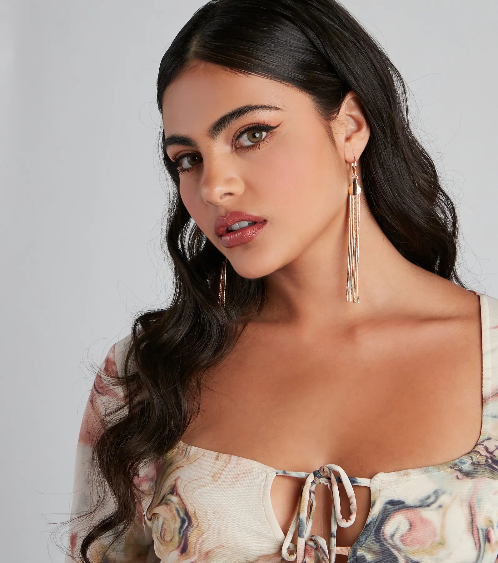 She's Luxe Fringe Earrings - Image 3