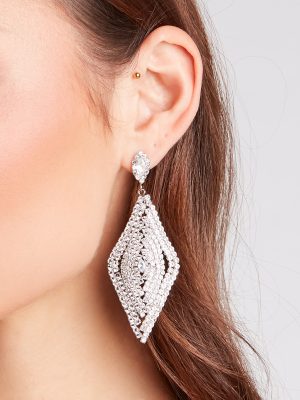 Glitzy Era Rhinestone Statement Earrings