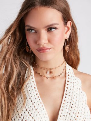 Dainty Leaf Fringe Hoop Earrings