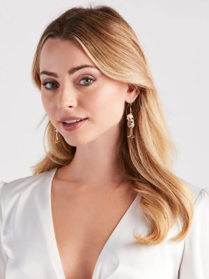 Cheers To Glamour Pearl Statement Earrings