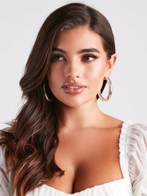 Chic And Bold Large Hoop Earrings