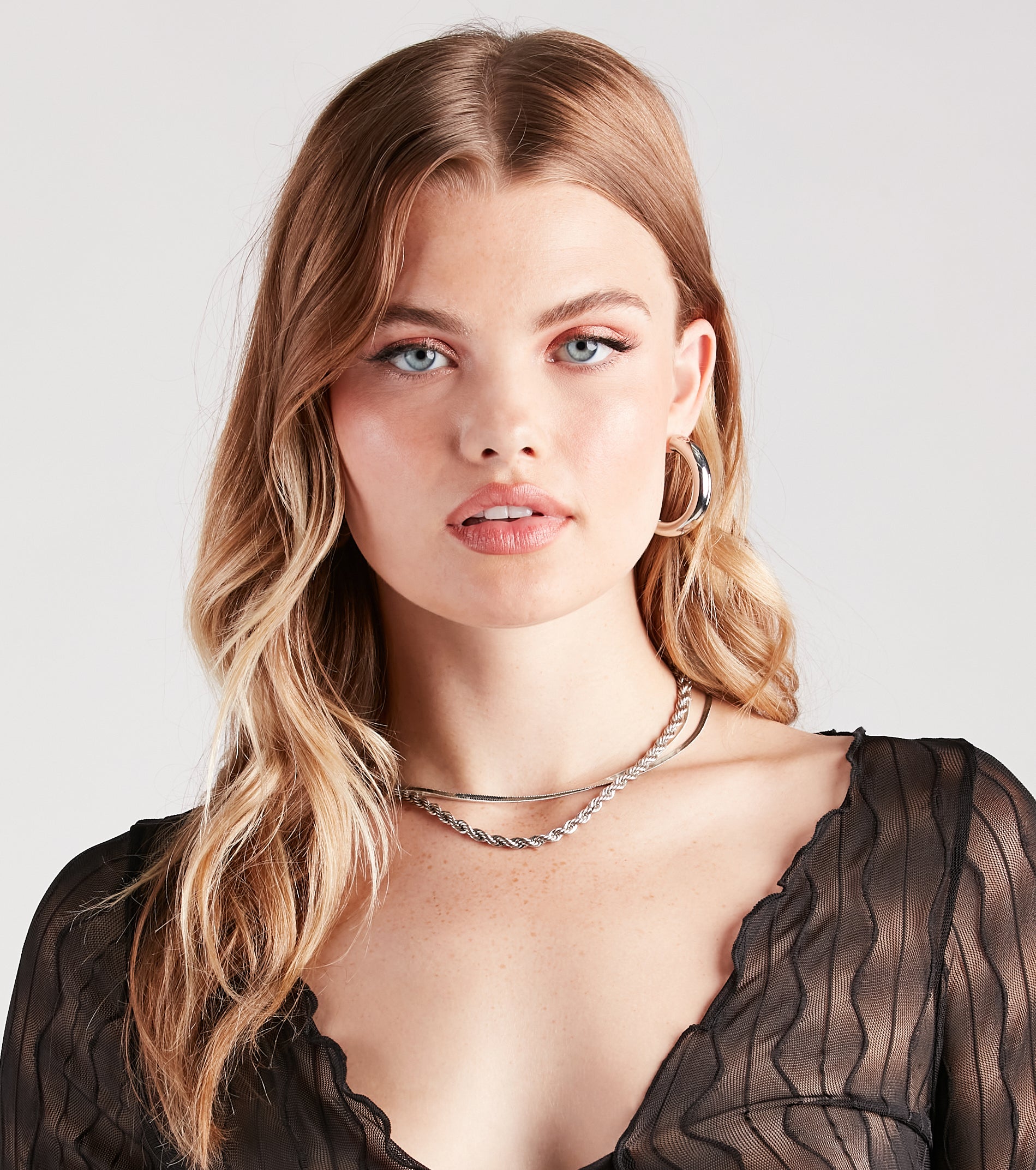 Forever Classic Tube Hoop Earrings - Image 2