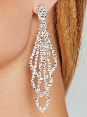 Luxe Icon Rhinestone Chandelier Earrings