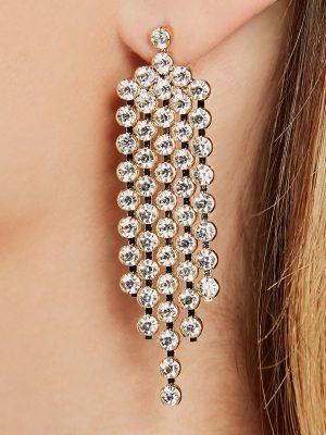 Glam Energy Rhinestone Fringe Earrings